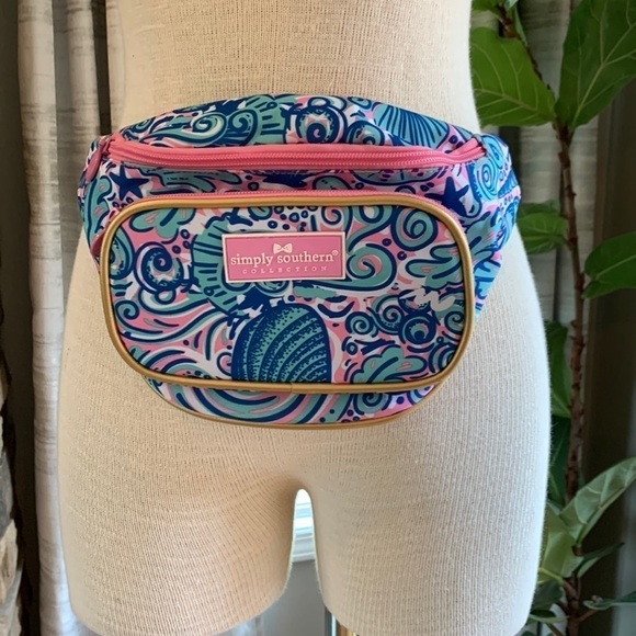 Simply Southern pink and blue Fanny pack - Picture 1 of 5